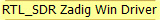 RTL_SDR Zadig Win Driver